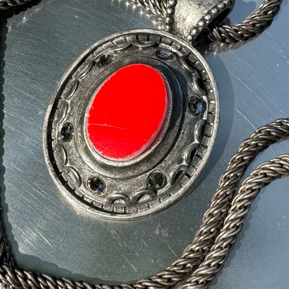 JAJ Pyrex Rainbows broken China upcycled costume jewelry necklace - Picture 2 of 6